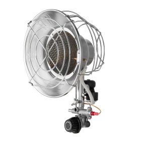 VEVOR Propane Tank Top Heater with Portable Trolley, 15000 BTU Rapid Heating 180-Degree Infrared Radiant Tank Top Gas Heater for 20-40lb Propane Tanks