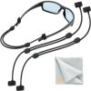 Glasses Strap Sunglass Holder M Size 13 inch Adjustable Eyeglasses Strap Silicone Sunglasses Strap for Men Women Eye Glasses String Strap Lanyard 2 Co