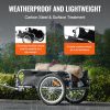 VEVOR Bike Cargo Trailer, 100 lbs Load Capacity, Heavy-Duty Bicycle Wagon Cart, Foldable Compact Storage & Quick Release with Universal Hitch