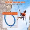 VEVOR 10.2mm Dynamic Climbing Rope, 40M(131ft) Outdoor Rock Climbing Rope 25KN Breaking Tension