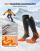 VEVOR Heated Socks, 5000mAh Battery Powered, Rechargeable Heating Socks with 4 Heating Levels, Electric Heated Sock for Men Women