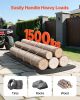 VEVOR Yard Drag Sled, 90 x 46 in, 1500lbs Heavy Duty Utility Sled, HDPE Drag Glider with Ropes & Pull Cables