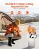 VEVOR Propane Tank Top Heater, 30000 BTU Rapid Heating 180-Degree Infrared Radiant Tank Top Gas Heater