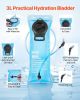 VEVOR Hydration Backpack, 15L Insulated Hydration Pack Backpack with 3L TPU Water Bladder, Hiking Water Backpack with Storage for Men Women