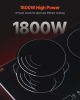 VEVOR Induction Cooktop, 1800W Electric Countertop Burner, 2 Burner Touch Control Stove, Built-in Induction Cooktop with 9 Power Settings