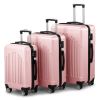 Luggage Set of 3, ABS+PC Hardside Suitcase Sets with TSA Lock 4 Spinner Wheels, Lightweight Trolley Travel Case for Carry On Check-in Business Trip