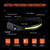 VEVOR 2PCS Rechargeable Headlamp, 350 lumens 230° Wide Beam, 6 Lighting Modes IPX4 Waterproof LED Head Lamp, with Motion Sensor for Camping, Hiking