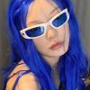 2022 New Moon Rectangular Sunglasses for Women Man Vintage Outdoor Cycling Sports Hip Hop Punk Sun Glasses UV400 Trend Female